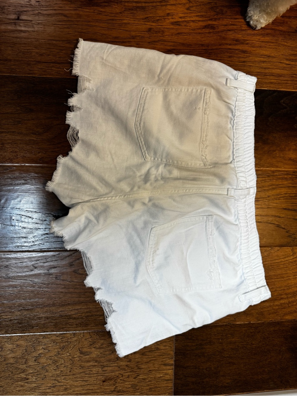 Aerie - NWT Women's White Distressed Denim Shorts - Picture 2 of 3